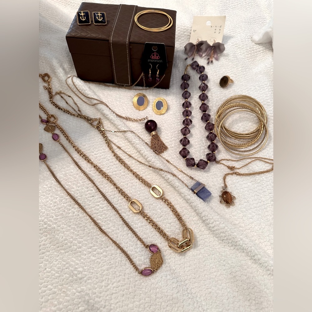 Vintage purple theme jewelry bundle